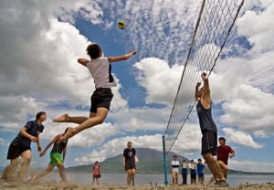 Beach volleyball video